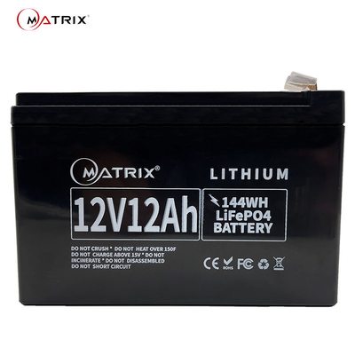 12v 12ahのリチウム電池の深い周期はのための/マトリックスから太陽持ち上げる
