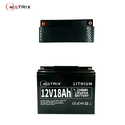 CCTV/UPS/太陽貯蔵のための18ah 12v LiFePO4電池のパック12.8v