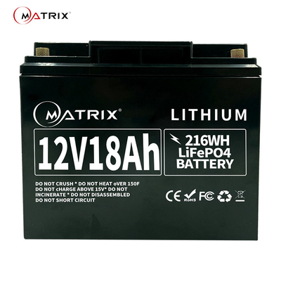 深い周期LiFePO4のリチウム電池12v 18ah鉛酸蓄電池を取り替えるため