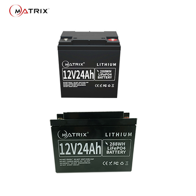 サーバー バックアップ力のための12V24Ah深周期Lifepo4電池SLAの取り替え