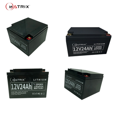 12V24Ahサーバー バックアップ パワーアップ自動支払機CCTVのための深い周期のリチウム電池