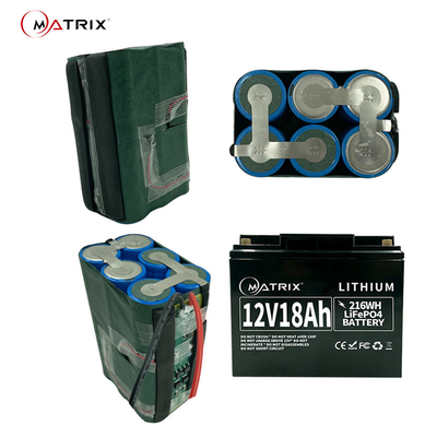 CCTV/UPS/太陽貯蔵のための18ah 12v LiFePO4電池のパック12.8v