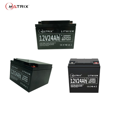 サーバー バックアップ力のための12V24Ah深周期Lifepo4電池SLAの取り替え