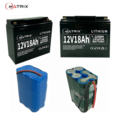 エネルギー蓄積12.8 V 18ahのリチウム太陽UPS CCTVのための深い周期電池4S3P