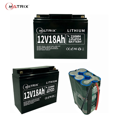 エネルギー蓄積12.8 V 18ahのリチウム太陽UPS CCTVのための深い周期電池4S3P